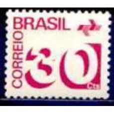 RE0549N-SELO TIPO CIFRA COM BARRAS FOSFORESCENTES, 30CTS - 1975 - N