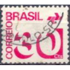 RE0549U-SELO TIPO CIFRA COM BARRAS FOSFORESCENTES, 30CTS - 1975 - U