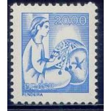 RE0571M-SELO TIPOS E PROFISSÕES NACIONAIS, RENDEIRA - 1976 - MINT