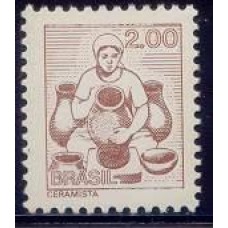 RE0579M-SELO TIPOS E PROFISSÕES NACIONAIS - COM MOLDURA FOSFORESCENTE, CERAMISTA - 1979 - MINT