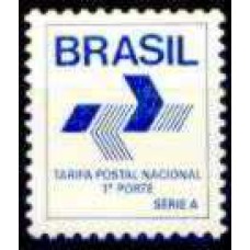 RE0666M-SELO COMPROVANTE DE FRANQUEAMENTO SÉRIE A DENTEAÇÃO 11X11,5 - 1988 - MINT