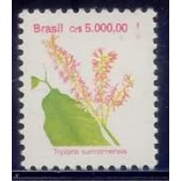 RE0688M-SELO FLORA BRASILEIRA PADRÃO CRUZEIRO, 5.000,00 - 1992 - MINT RE0688M-SELO FLORA BRASILEIRA PADRÃO CRUZEIRO, 5.000,00 - 1992 - MINT