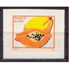 RE0737M-SELO FRUTAS PERCÉ EM LINHA, MAMÃO - 1997 - MINT