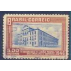 SB0220U-SELO 5º CONGRESSO DA UNIÃO POSTAL DAS AMÉRICAS E ESPANHA - UPAE, CR$ 5,00 - 1946 - U