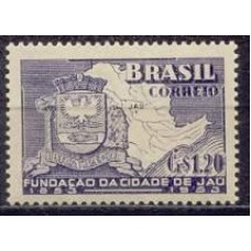 SB0304N-SELO CENTENÁRIO DE JAÚ/SP - 1953 - N