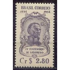 SB0330N-SELO 4º CENTENÁRIO DE SÃO PAULO/SP, CR$ 2,80 PAPEL ACETINADO - 1954 - N
