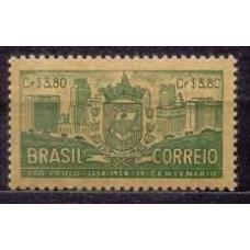 SB0331NC-SELO 4º CENTENÁRIO DE SÃO PAULO/SP, CR$ 3,80 PAPEL PALHA - 1954 - N