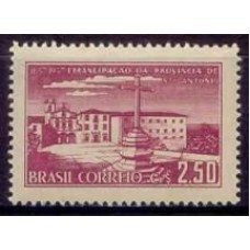 SB0391N-SELO TRICENTENÁRIO DA EMANCIPAÇÃO DA PROVÍNCIA DE SANTO ANTÔNIO/PE - 1957 - N