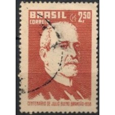 SB0417U-SELO CENTENÁRIO DO NASCIMENTO DE JÚLIO BUENO BRANDÃO - 1958 - U