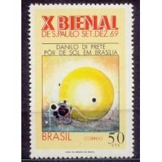 SB0648N-SELO 10ª BIENAL DE SÃO PAULO, BRASÍLIA - 1969 - N