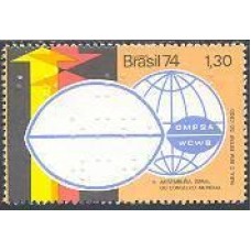 SB0854N-SELO 5ª ASSEMBLEIA GERAL DO CONSELHO MUNDIAL PARA O BEM ESTAR DO CEGO (DO BLOCO) - 1974 - N