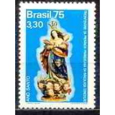 SB0898M-SELO ANO SANTO 75 - TRICENTENÁRIO DA PROVÍNCIA FRANCISCANA DA IMACULADA CONCEIÇÃO - 1975 - MINT