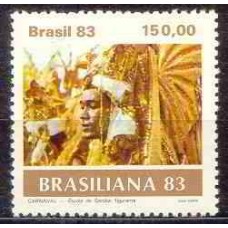 SB1308M-SELO CARNAVAL BRASILEIRO, ÍNDIO - 1983 - MINT