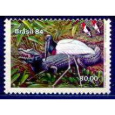 SB1397N-SELO PANTANAL MATOGROSSENSE, JABURU E JACARÉ - 1984 - N