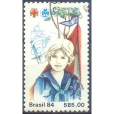 SB1410U-SELO 65 ANOS DA FUNDAÇÃO DO MOVIMENTO BANDEIRANTE NO BRASIL (DO BLOCO) - 1984 - U