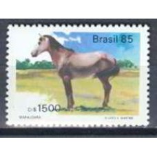 SB1445N-SELO CAVALOS DE RAÇAS BRASILEIRAS, MARAJOARA - 1985 - N