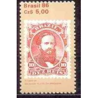 SB1517M-SELO DIA DO SELO - 75º ANIVERSÁRIO DA SOCIEDADE FILATÉLICA BRASILEIRA (DO BLOCO) - 1986 - MINT SB1517M-SELO DIA DO SELO - 75º ANIVERSÁRIO DA SOCIEDADE FILATÉLICA BRASILEIRA (DO BLOCO) - 1986 - MINT
