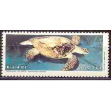 SB1549M-SELO PRESERVAÇÃO DA FAUNA BRASILEIRA, TARTARUGA - 1987 - MINT