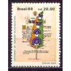 SB1583N-SELO CENTENÁRIO DA ABOLIÇÃO DA ESCRAVATURA, LEI ÁUREA - 1988 - N