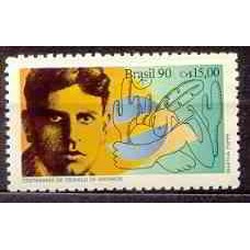 SB1709N-SELO LITERATURA BRASILEIRA, 100 ANOS DO NASCIMENTO DE OSWALD DE ANDRADE - 1990 - N