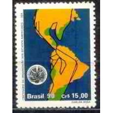 SB1715N-SELO CENTENÁRIO DA OEA - ORGANIZAÇÃO DOS ESTADOS AMERICANOS - 1990 - N