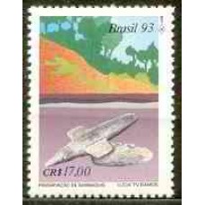 SB1861N-SELO PRESERVAÇÃO DOS SAMBAQUIS - PATRIMÔNIO DA NOSSA PRÉ-HISTÓRIA, MACHADO - 1993 - N