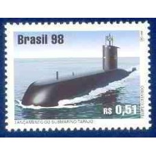 SB2140M-SELO LANÇAMENTO DO SUBMARINO TAPAJÓ - 1998 - MINT
