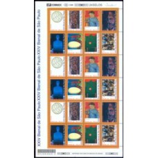 SB2159MF-FOLHA 3 SÉRIES XXIV BIENAL DE SÃO PAULO - 1998 - MINT
