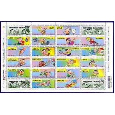 SB2321MF-FOLHA 2 ESPORTES OLÍMPICOS - TURMA DA MÔNICA - 2000 - MINT