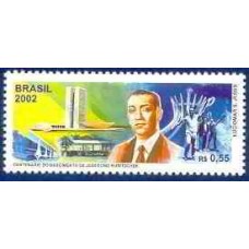 SB2448M-SELO CENTENÁRIO DO NASCIMENTO DE JUSCELINO KUBITSCHEK - 2002 - MINT