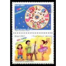 SB2475NSD-SÉRIE CRIANÇA ESPERANÇA, 4º SE-TENANT - 2002 - N