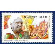 SB2477N-SELO JORGE AMADO - A BAHIA EM LETRAS - 2002 - N