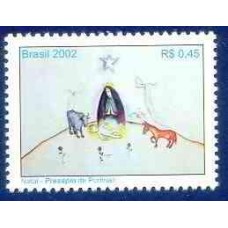 SB2495N-SELO NATAL - PRESÉPIO DE PORTINARI - 2002 - N
