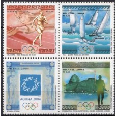 SB2577NQ-QUADRA OLIMPÍADAS DE ATENAS, 4ª POSIÇÃO - 2004 - N