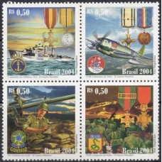 SB2592NQ-QUADRA O BRASIL NA 2ª GUERRA MUNDIAL, 2ª POSIÇÃO - 2004 - N