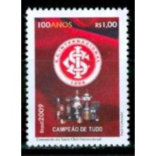 SB2780M-SELO 100 ANOS DO SPORT CLUBE INTERNACIONAL - 2009 - MINT