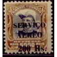SBA004N-SELO AÉREO HERMES DA FONSECA COM SOBRECARGA, 200/5$ - 1927 - N
