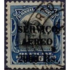 SBA010U-SELO AÉREO HERMES DA FONSECA COM SOBRECARGA, 2$/200 RÉIS - 1927 - U