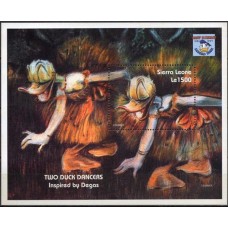 SERB255N-BLOCO 60º ANIVERSÁRIO DO DONALD - SERRA LEOA - 1994 - N