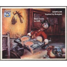 SERB256M-BLOCO 60º ANIVERSÁRIO DO DONALD - SERRA LEOA - 1994 - MINT