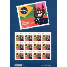 SI0099MF-FOLHA 12 SELOS INSTITUCIONAIS UPAEP - REUNIÃO PREPARATÓRIA DO 28º CONGRESSO POSTAL UNIVERSAL - 2025 - MINT