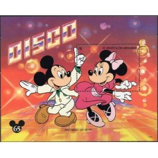 SVIB265M-BLOCO 65º ANIVERSÁRIO DO MICKEY II - SÃO VICENTE - 1994 - MINT