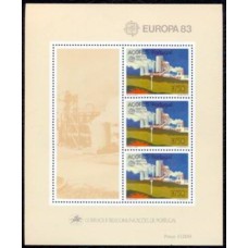 AÇOB004M-BLOCO SÉRIE EUROPA - GRANDES OBRAS DO GÊNIO HUMANO - AÇORES - 1983 - MINT