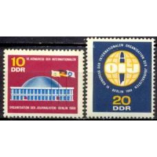 ALO0909M-SÉRIE 6º CONGRESSO DA ORGANIZAÇÃO INTERNACIONAL DOS JORNALISTAS - ALEMANHA ORIENTAL - 1966 -MINT