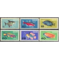 ALO0920N-SÉRIE PEIXES DE AQUÁRIO - ALEMANHA ORIENTAL - 1966 - N