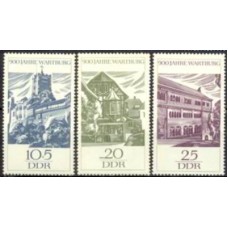 ALO0930N-SÉRIE 9º CENTENÁRIO DO CASTELO DE WARTBURG - ALEMANHA ORIENTAL - 1966 - N