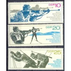 ALO0948N-SÉRIE CAMPEONATO MUNDIAL DE BIATHLON - ALEMANHA ORIENTAL - 1967 - N
