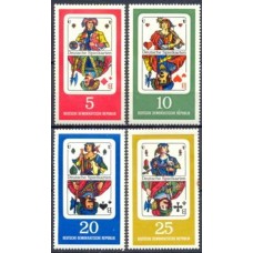 ALO0995M-SÉRIE CARTAS DE BARALHO - ALEMANHA ORIENTAL - 1967 - MINT