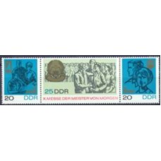 ALO1019NA-TRÍPTICO 10ª EXPOSIÇÃO DOS MESTRES DO AMANHÃ - ALEMANHA ORIENTAL - 1967 - N