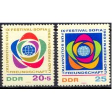 ALO1071N-SÉRIE 9º FESTIVAL MUNDIAL DA JUVENTUDE - ALEMANHA ORIENTAL - 1968 - N